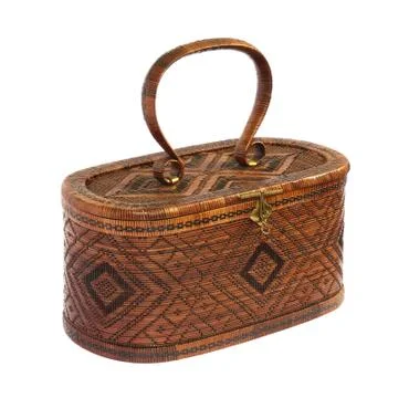 Bamboo basket Stock Photos