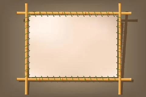 Bamboo board Stock Illustration