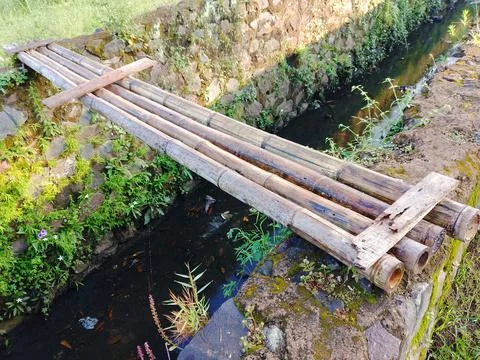 Bamboo bridge Stock Photos