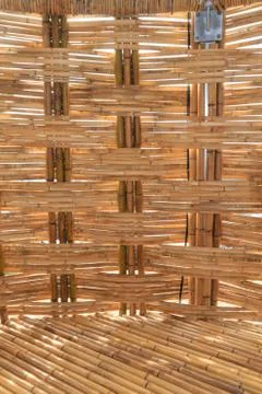 Bamboo construction pattern Foto stock