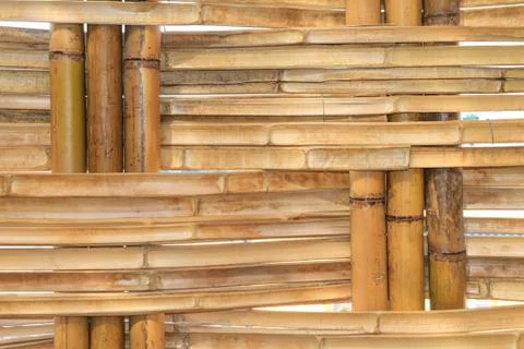 Bamboo construction pattern Stock Photos