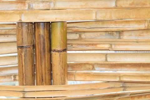 Bamboo construction pattern Stock Photos