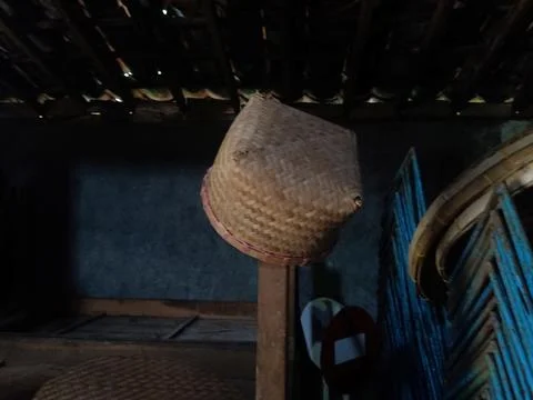 Bamboo crafts called "Bojok" from Java, Indonesia Stock-Fotos