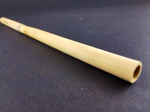 Bamboo drinking straw Stock Photos