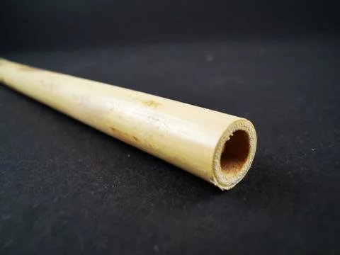 Bamboo drinking straw Stock Photos