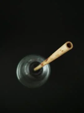 Bamboo drinking straw Stock Photos