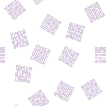 Bamboo floor glyph seamless pattern Stock Illustration