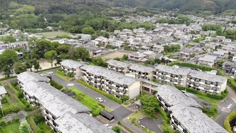 Bamboo forest town Stock Footage 122594020
