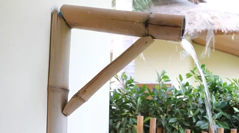 Bamboo Fountain  Stock Footage 42799280