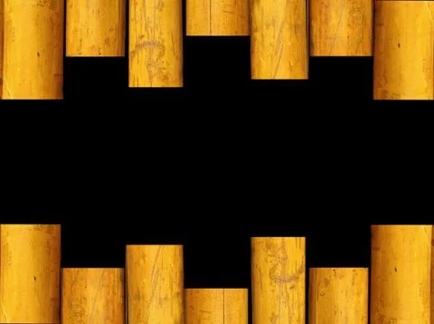 Bamboo frame Stock Photos