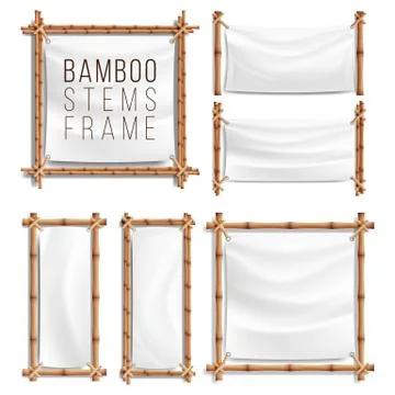 Bamboo Frame Set Stock-Illustration