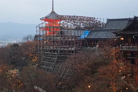 A bamboo framework 스톡 사진