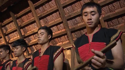 Bamboo Gong Stock Footage 103596751