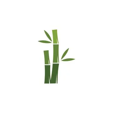 Bamboo with green leaf Illustration