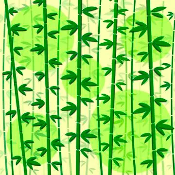 Bamboo green vector illustration Stock Illustration