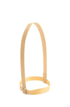 Bamboo handle designed to be used to wear a drink cup Stock Photos