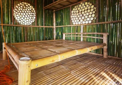 Bamboo hut Foto stock