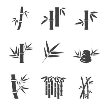 Bamboo icon Stock Illustration