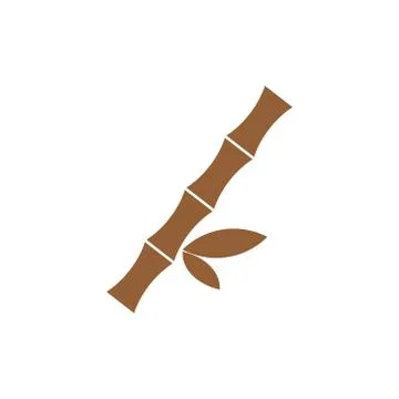 Bamboo icon nature vector logo template eps 10 Stock Illustration