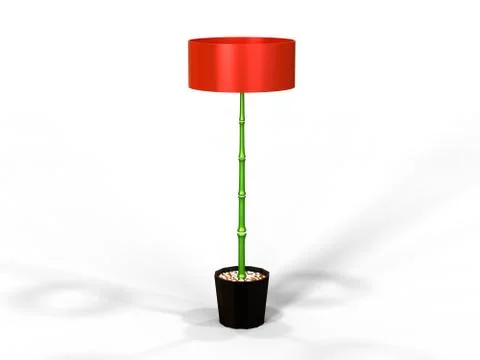 Bamboo Lamp Stock Illustration