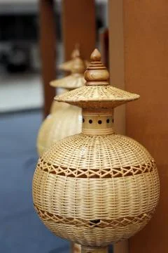 Bamboo lamp Stock Photos