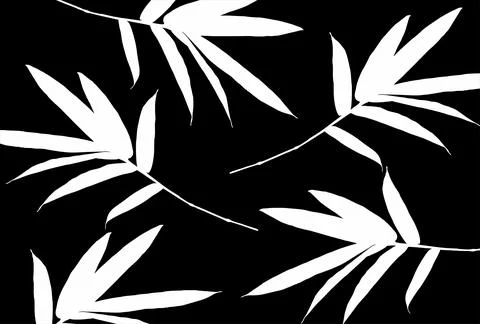 Bamboo Leaf Design  Stock Illustration