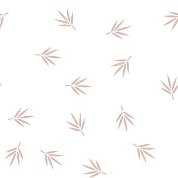 Bamboo leaf glyph seamless pattern Stockillustratie