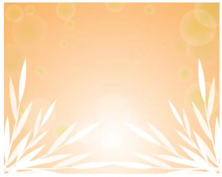 Bamboo leave with abstract background Stock Illustration