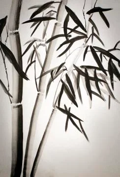 Bamboo leaves Stock Illustration