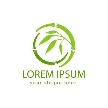 Bamboo logo Illustrazione stock