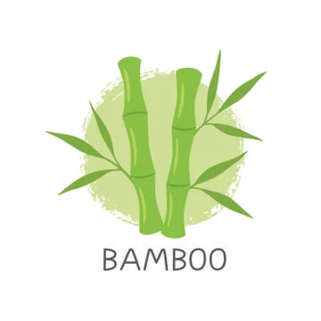 Bamboo Logo Template Design Vector, Emblem, Concept Design, Creative Symbol Stock Illustration