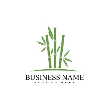 Bamboo Logo Template vector icon Stock Illustration