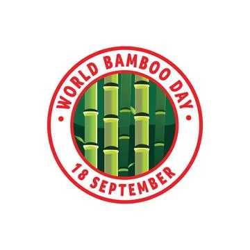 Bamboo Logo Template. Vector illustration of  bamboo  Tshirt Design Stock Illustration
