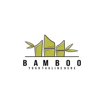 Bamboo logo vector illustration design, bamboo product Stock Illustration