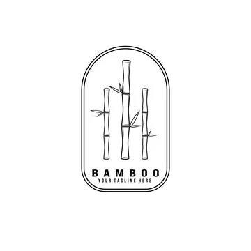 Bamboo logo vector illustration template design, bamboo logo for massage or s Stock Illustration