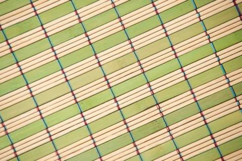 Bamboo mat background. Stock Photos