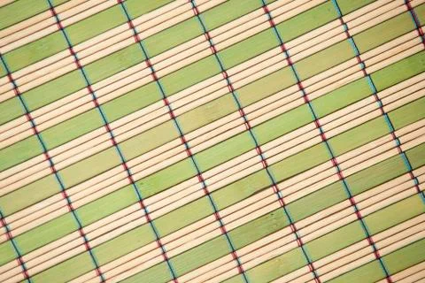 Bamboo mat background. Stock Photos