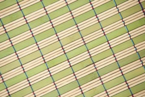 Bamboo mat background. Stock Photos