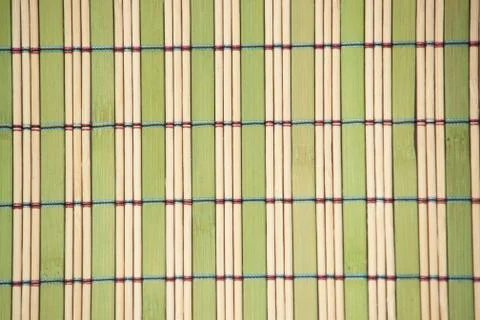 Bamboo mat background. Stock Photos