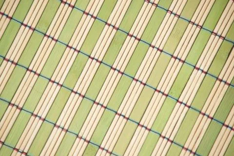 Bamboo mat background. Stock Photos