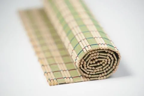 Bamboo mat background. Stock Photos