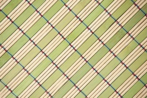 Bamboo mat background. Stock Photos