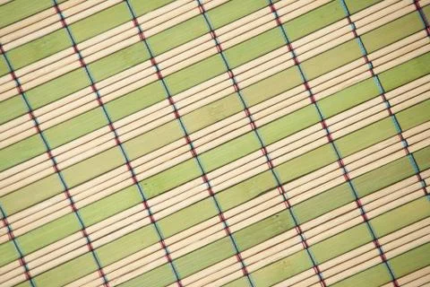 Bamboo mat background. Stock Photos