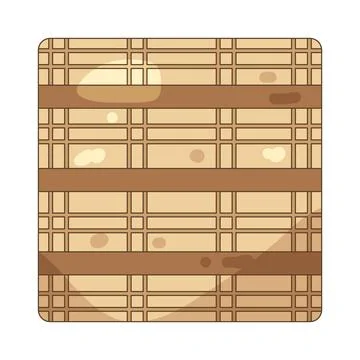 Bamboo mat 库存插图