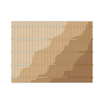 Bamboo mat illustration Stock Illustration