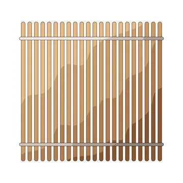 Bamboo mat illustration Stock Illustration
