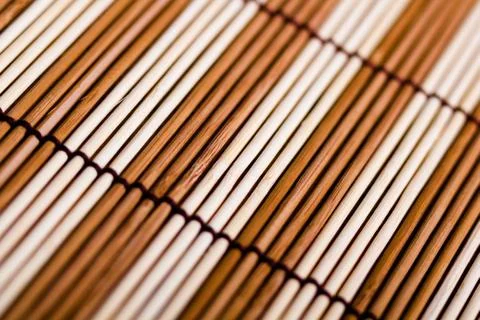 Bamboo mat. macro Stock Photos