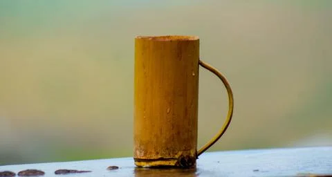 Bamboo mug Stock Photos