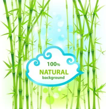 Bamboo nature background Stock Illustration