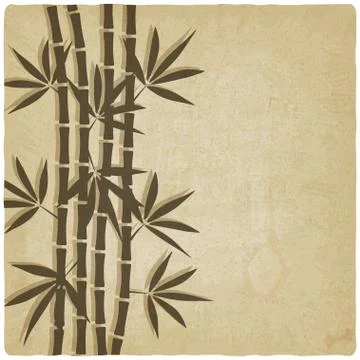 Bamboo old background Illustrazione stock